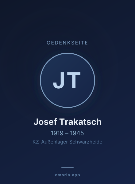Gedenkportrait von Josef Trakatsch