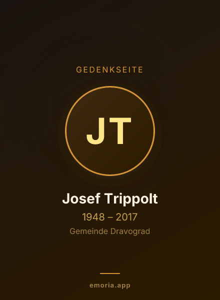 Gedenkportrait von Josef Trippolt
