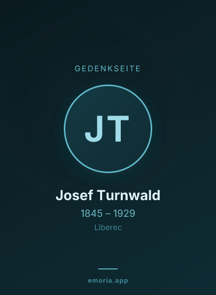 Gedenkportrait von Josef Turnwald