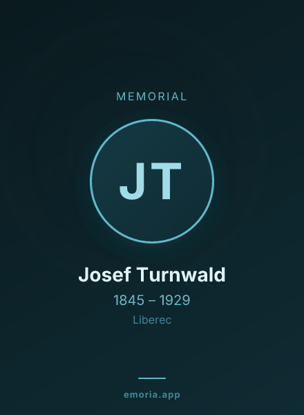 Memorial portrait of Josef Turnwald