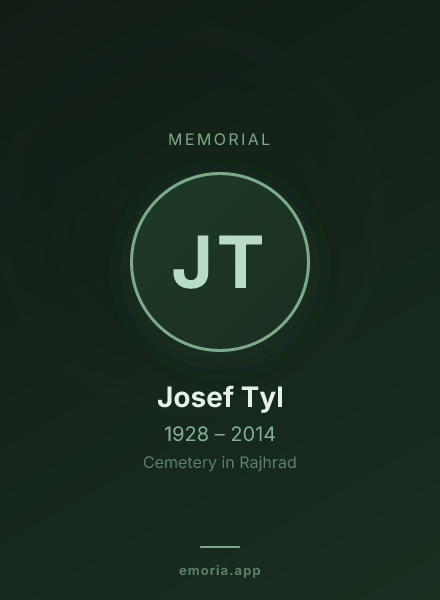 Memorial portrait of Josef Tyl