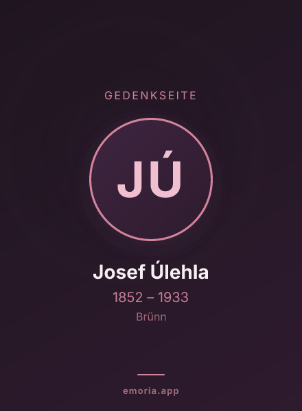 Gedenkportrait von Josef Úlehla