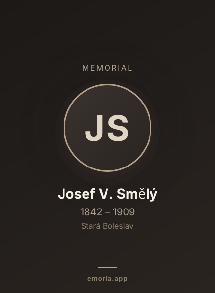 Memorial portrait of Josef V. Smělý