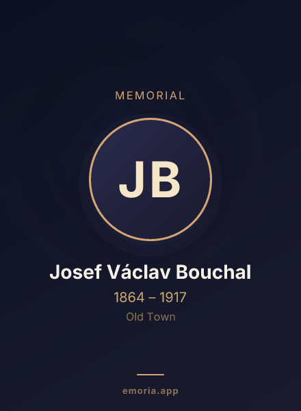 Memorial portrait of Josef Václav Bouchal