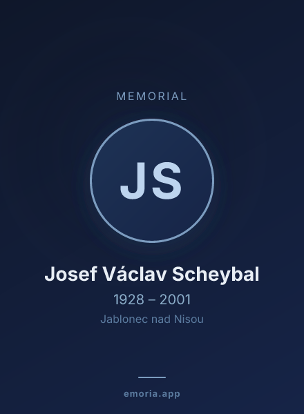 Memorial portrait of Josef Václav Scheybal