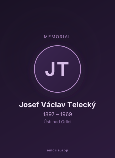 Memorial portrait of Josef Václav Telecký