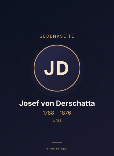 Gedenkportrait von Josef von Derschatta