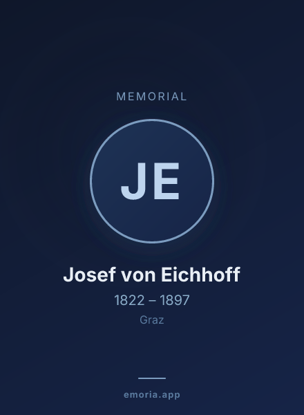 Memorial portrait of Josef von Eichhoff