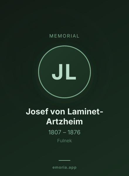 Memorial portrait of Josef von Laminet-Artzheim