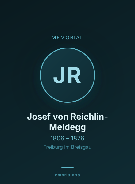 Memorial portrait of Josef von Reichlin-Meldegg
