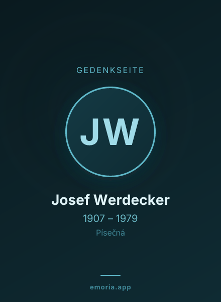 Gedenkportrait von Josef Werdecker