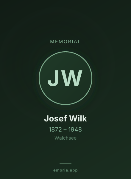 Memorial portrait of Josef Wilk