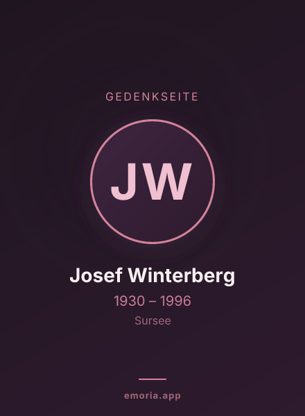 Gedenkportrait von Josef Winterberg