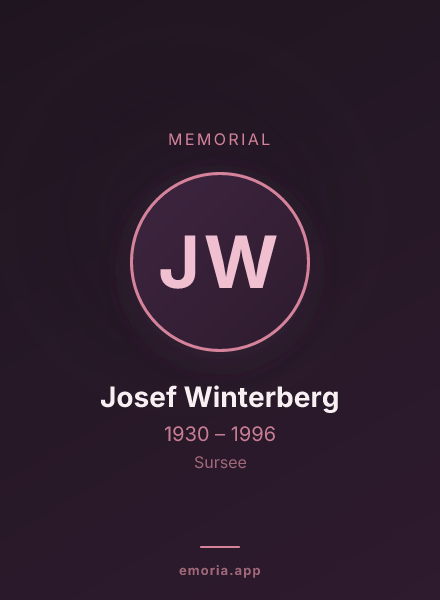 Memorial portrait of Josef Winterberg