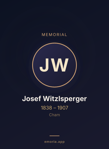 Memorial portrait of Josef Witzlsperger