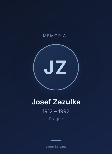 Memorial portrait of Josef Zezulka