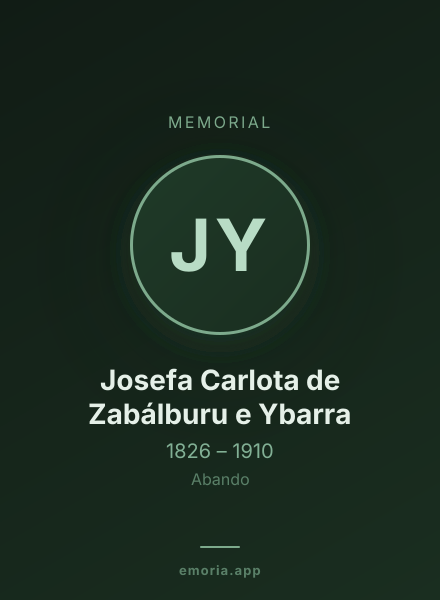 Memorial portrait of Josefa Carlota de Zabálburu e Ybarra