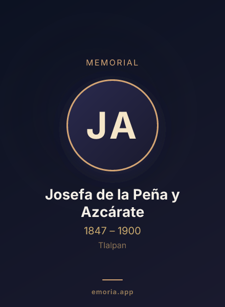 Memorial portrait of Josefa de la Peña y Azcárate