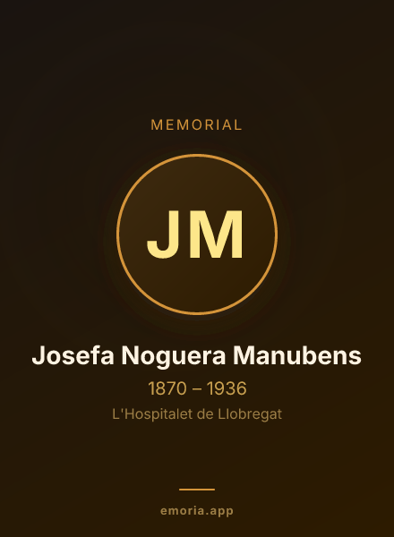 Memorial portrait of Josefa Noguera Manubens