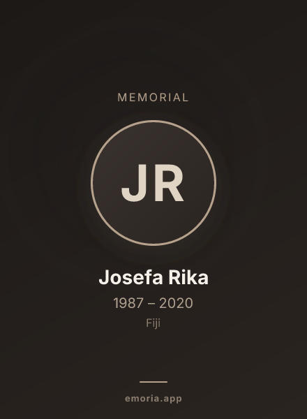 Memorial portrait of Josefa Rika