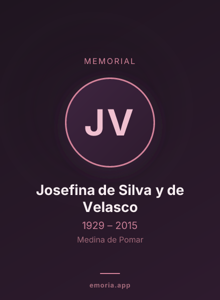 Memorial portrait of Josefina de Silva y de Velasco