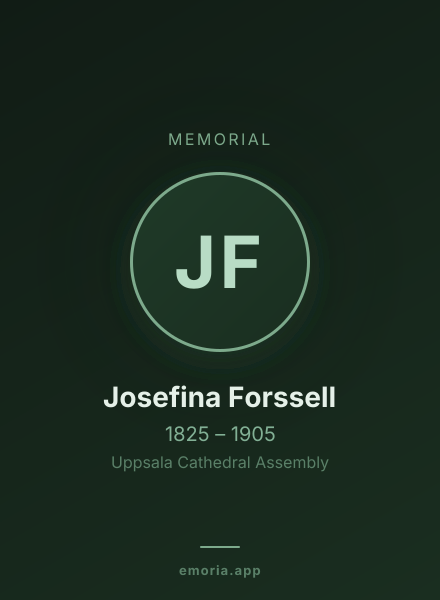 Memorial portrait of Josefina Forssell