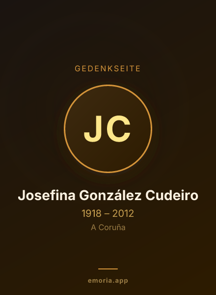 Gedenkportrait von Josefina González Cudeiro