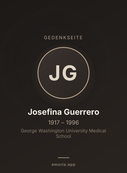 Gedenkportrait von Josefina Guerrero
