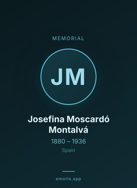 Memorial portrait of Josefina Moscardó Montalvá
