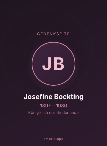 Gedenkportrait von Josefine Bockting