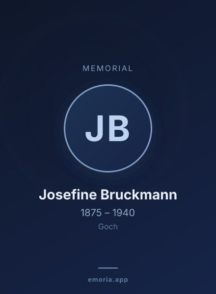 Memorial portrait of Josefine Bruckmann