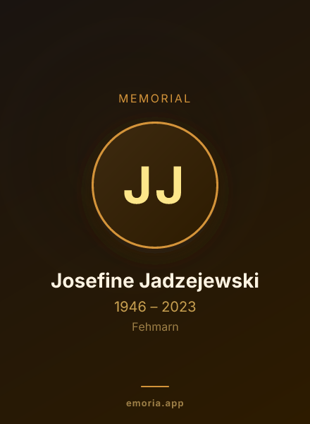 Memorial portrait of Josefine Jadzejewski