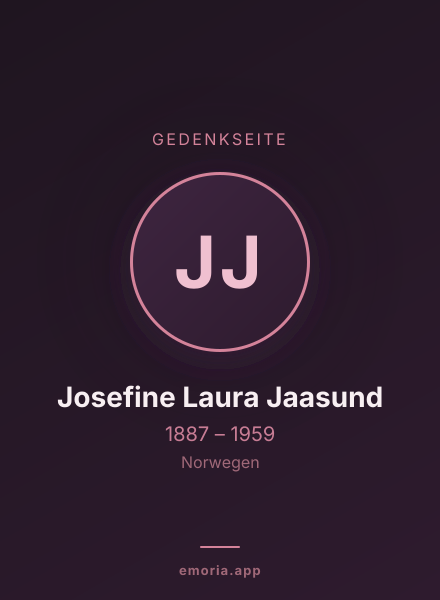 Gedenkportrait von Josefine Laura Jaasund