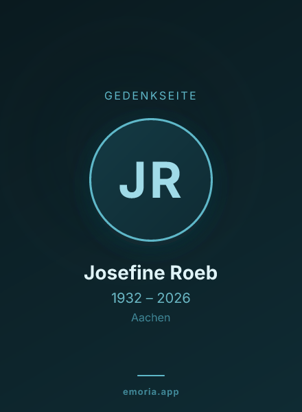 Gedenkportrait von Josefine Roeb