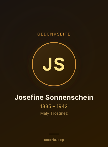 Gedenkportrait von Josefine Sonnenschein