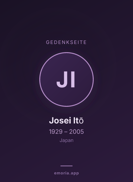 Gedenkportrait von Josei Itō