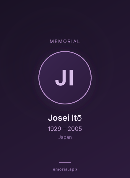Memorial portrait of Josei Itō