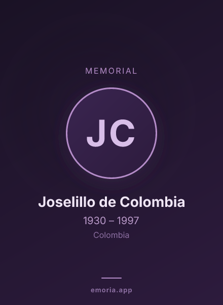 Memorial portrait of Joselillo de Colombia
