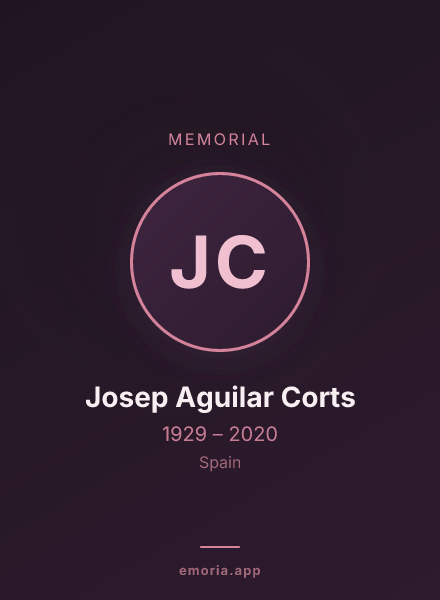 Memorial portrait of Josep Aguilar Corts