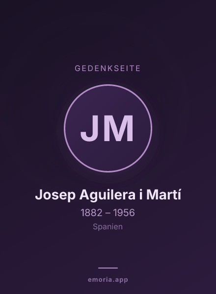 Gedenkportrait von Josep Aguilera i Martí