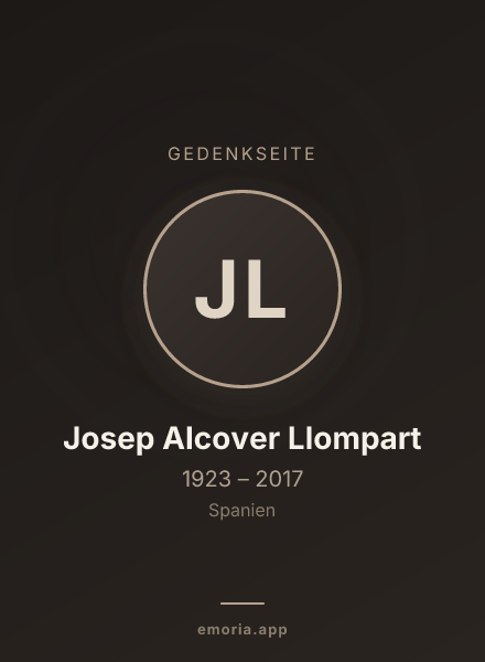 Gedenkportrait von Josep Alcover Llompart