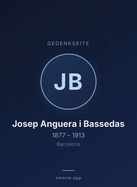 Gedenkportrait von Josep Anguera i Bassedas