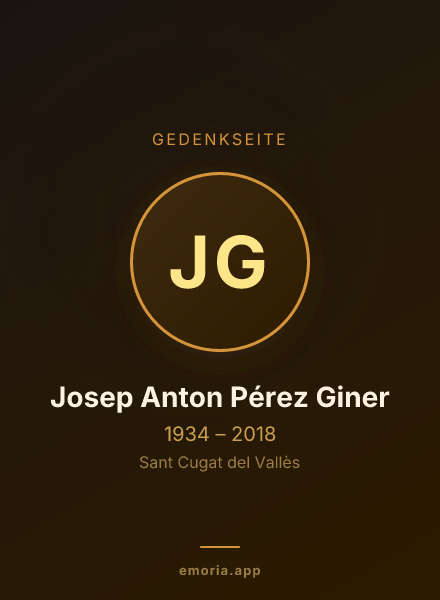 Gedenkportrait von Josep Anton Pérez Giner