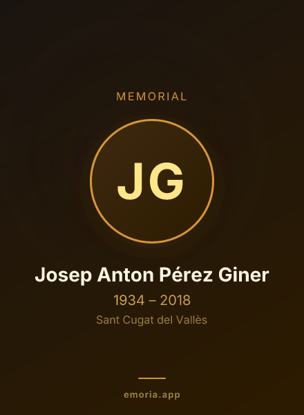Memorial portrait of Josep Anton Pérez Giner
