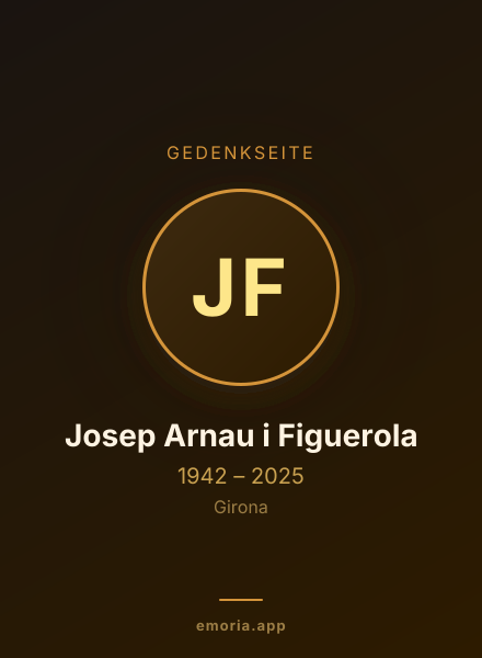 Gedenkportrait von Josep Arnau i Figuerola