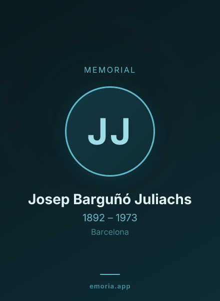 Memorial portrait of Josep Barguñó Juliachs