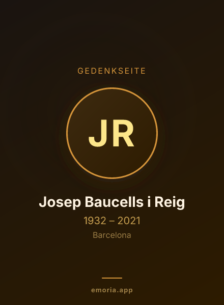 Gedenkportrait von Josep Baucells i Reig