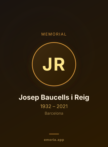 Memorial portrait of Josep Baucells i Reig
