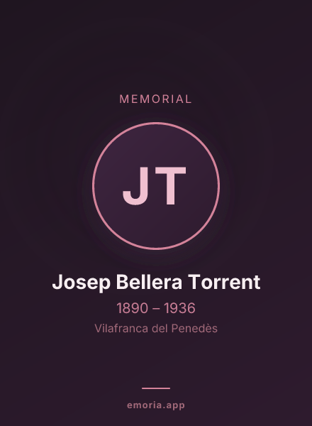 Memorial portrait of Josep Bellera Torrent