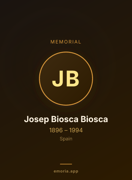 Memorial portrait of Josep Biosca Biosca